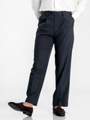 Front1VicoloTrousersWithBeltLoopDarkGrey_WideFit - Zeve