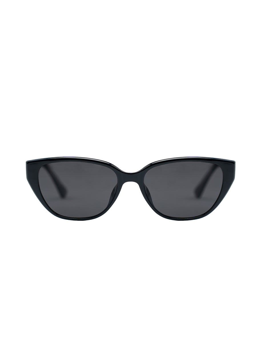 FrontHeraSunglassesBlackGrey - Zeve