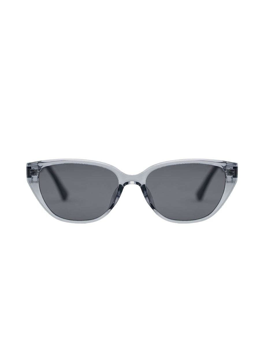 FrontHeraSunglassesTransparentGrey - Zeve