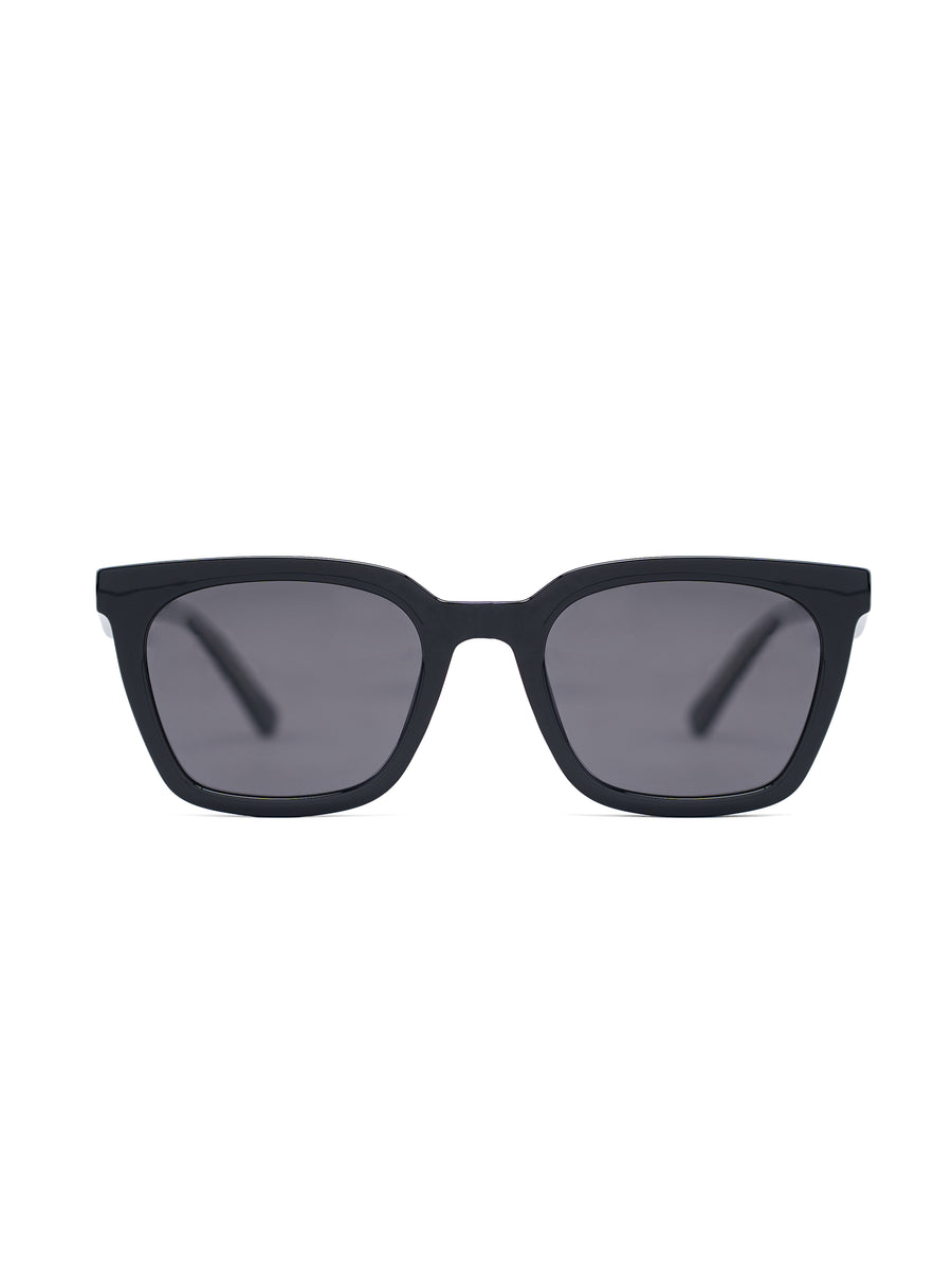 FrontRykerSunglassesBlackGrey - Zeve