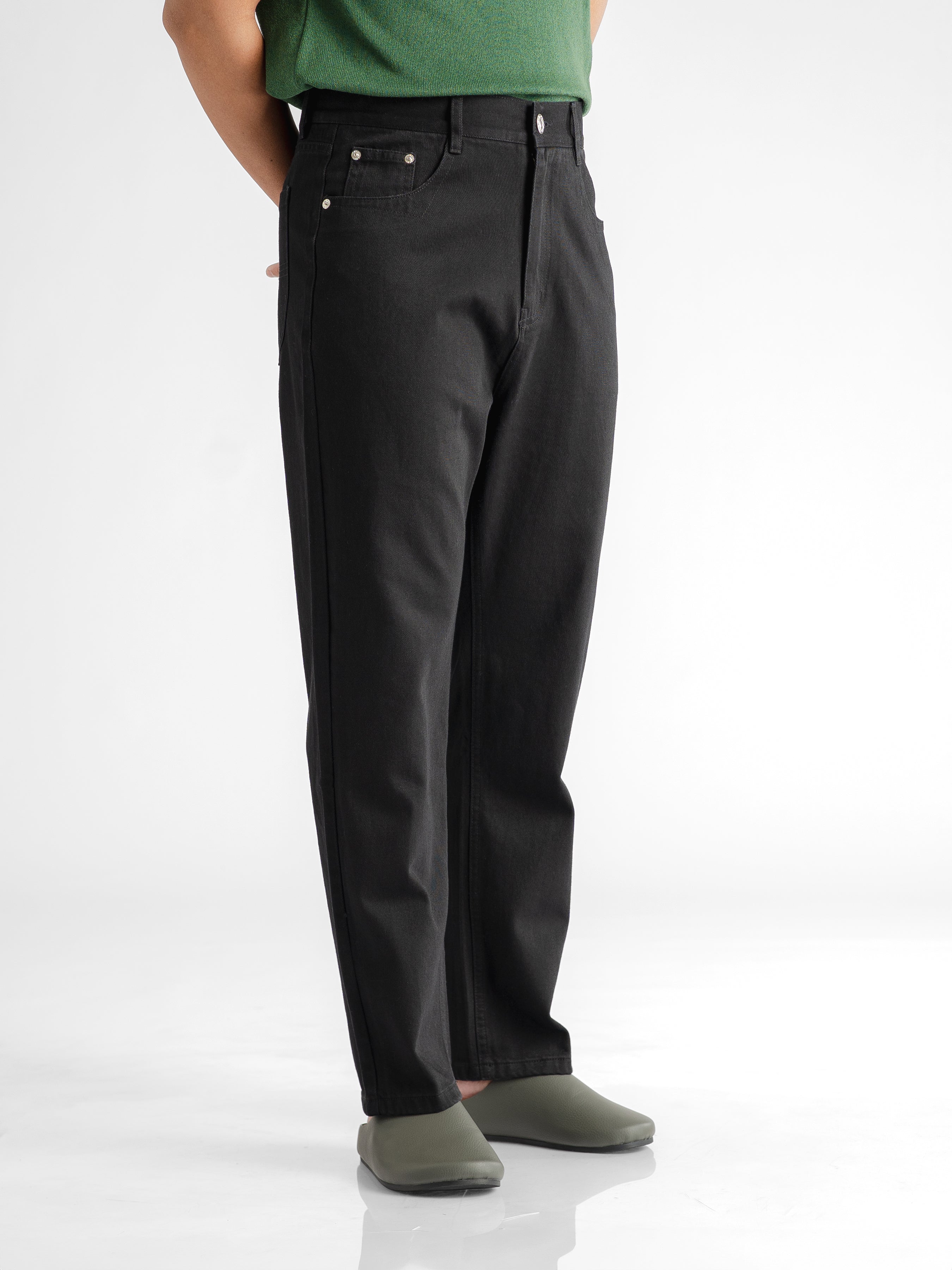 Palermo High Waisted Jeans - Black (Wide Fit)