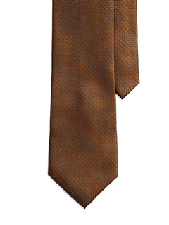 GeometricTieGoldenBrownwithMiniDoubleWeave1 - Zeve