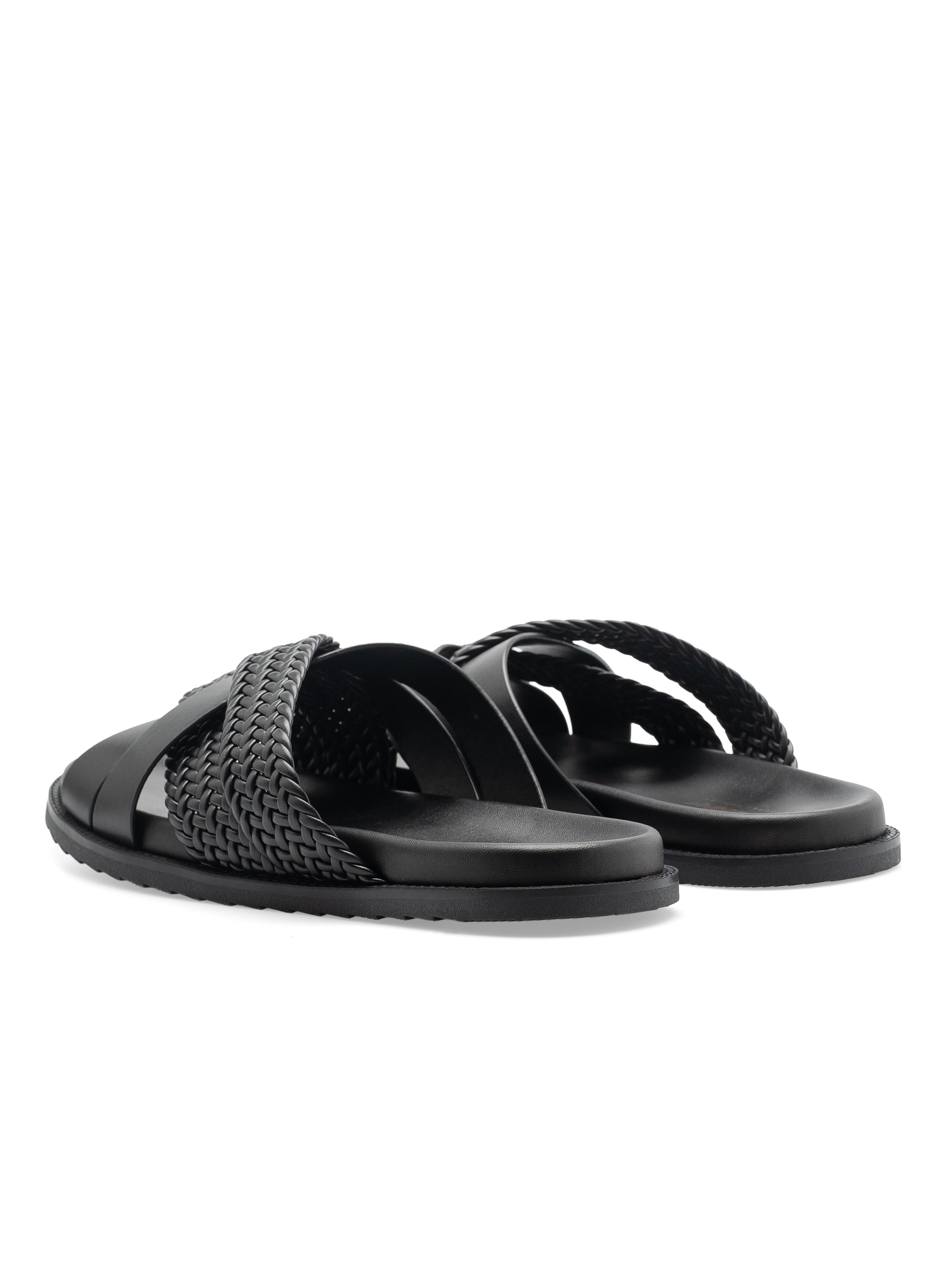 Ghaz Sandal - Solid Black