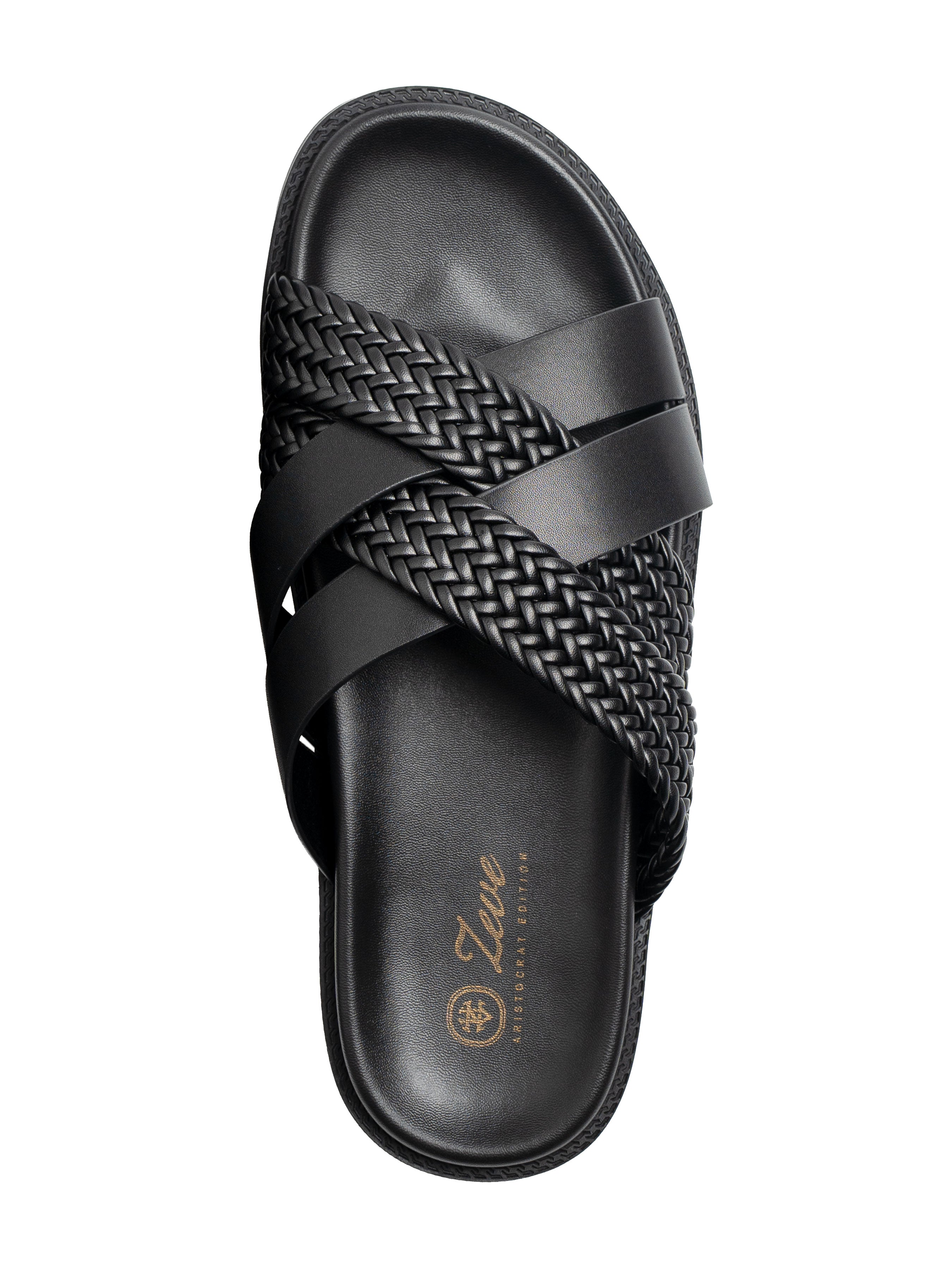 Ghaz Sandal - Solid Black