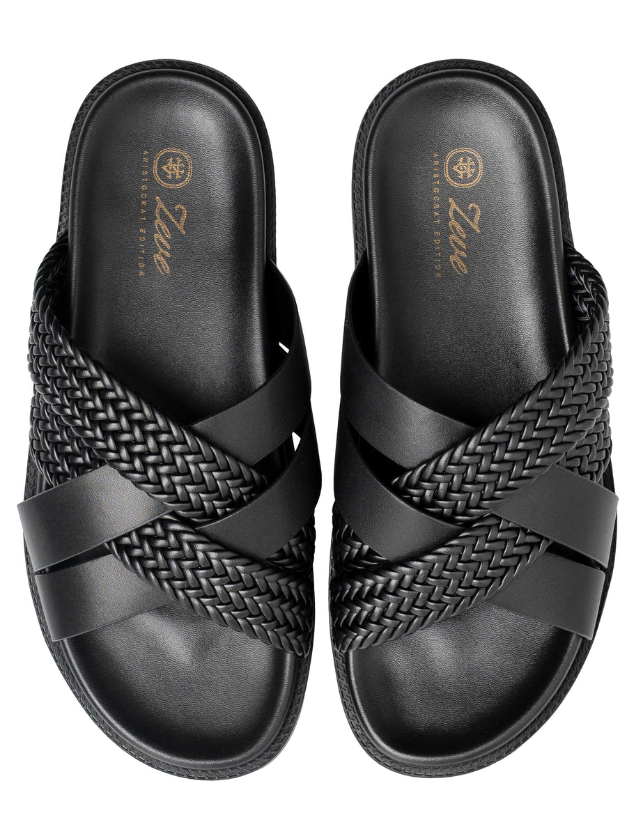 GhazSandalSolidBlackTop - Zeve