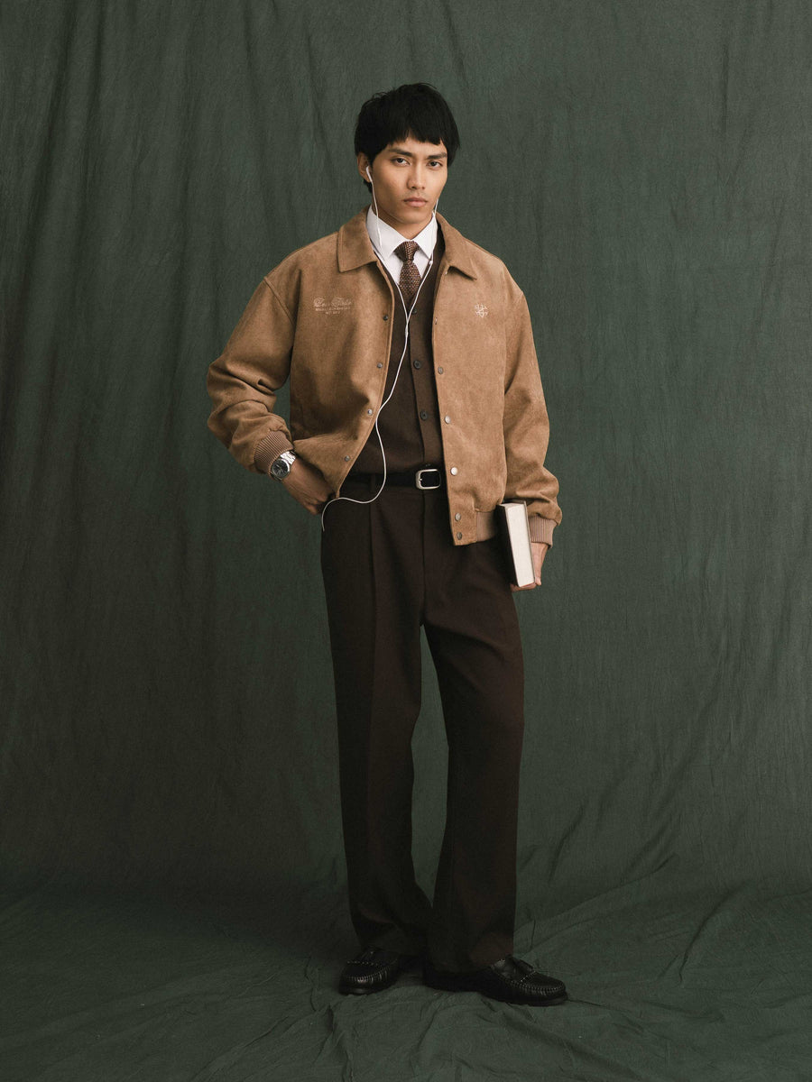 Harvard Suede Jacket - Mocha