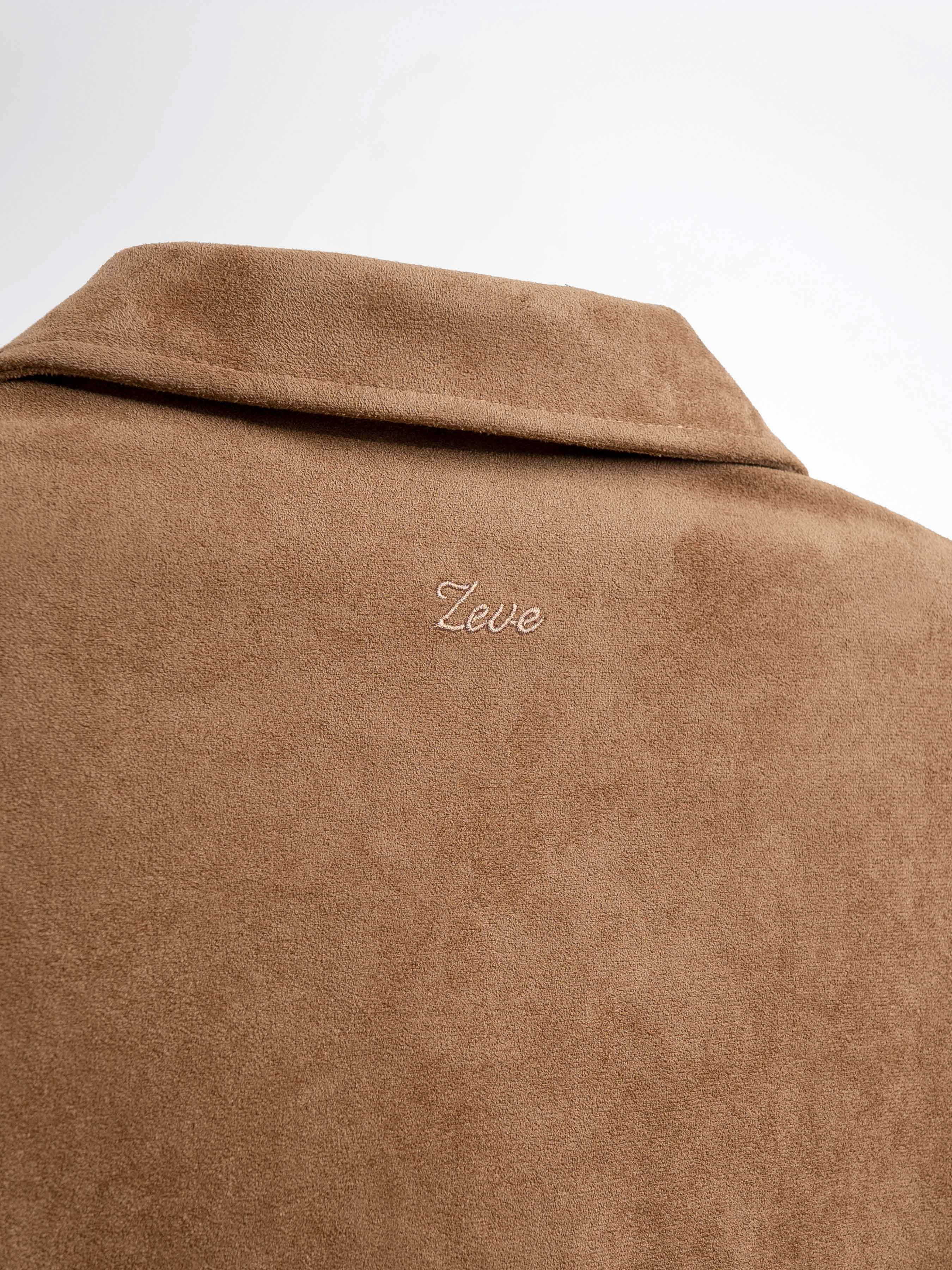 Harvard Suede Jacket - Mocha