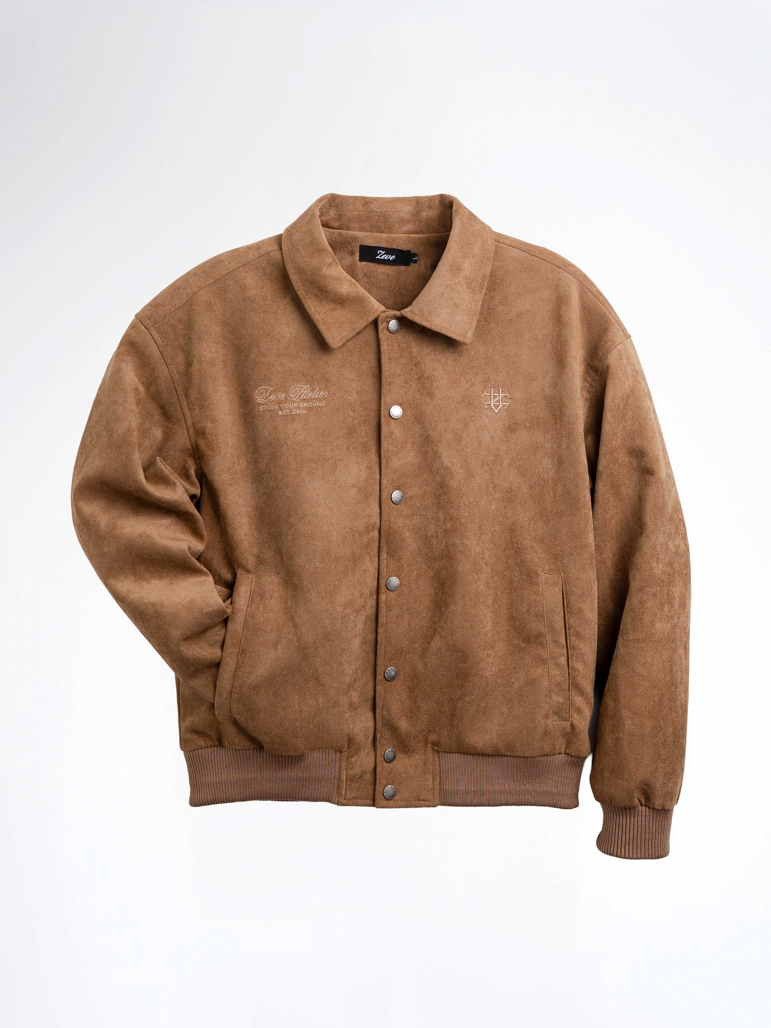 Harvard Suede Jacket - Mocha