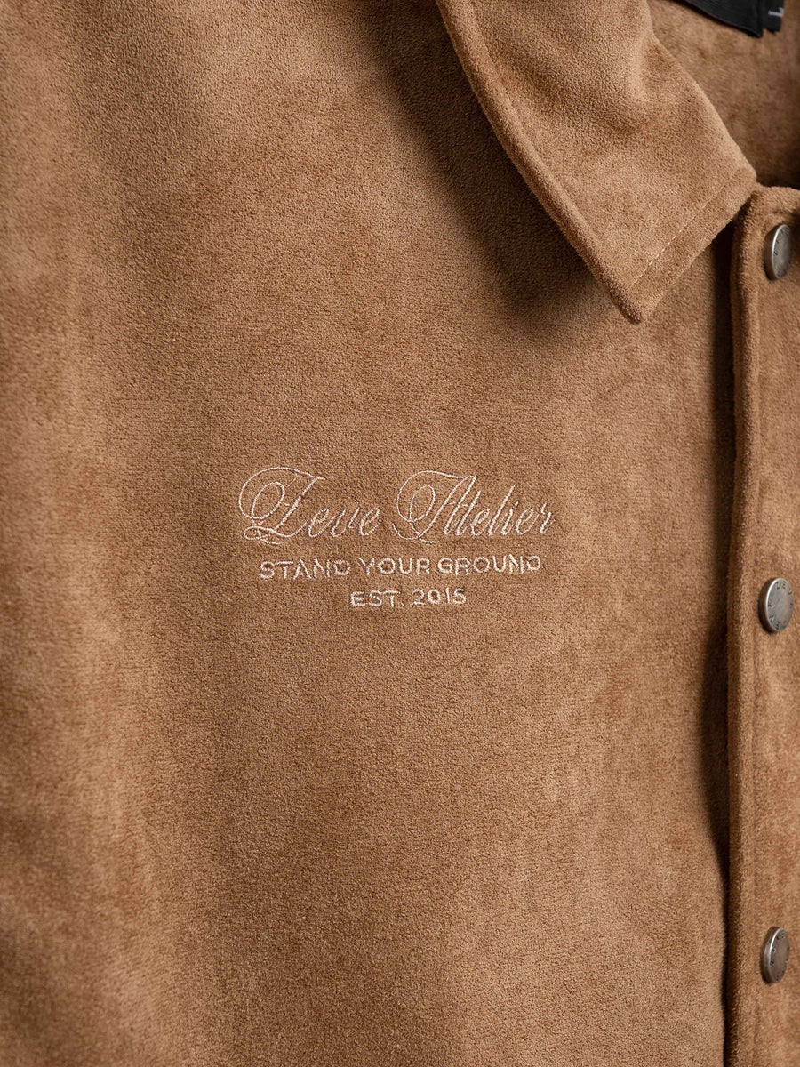 Harvard Suede Jacket - Mocha