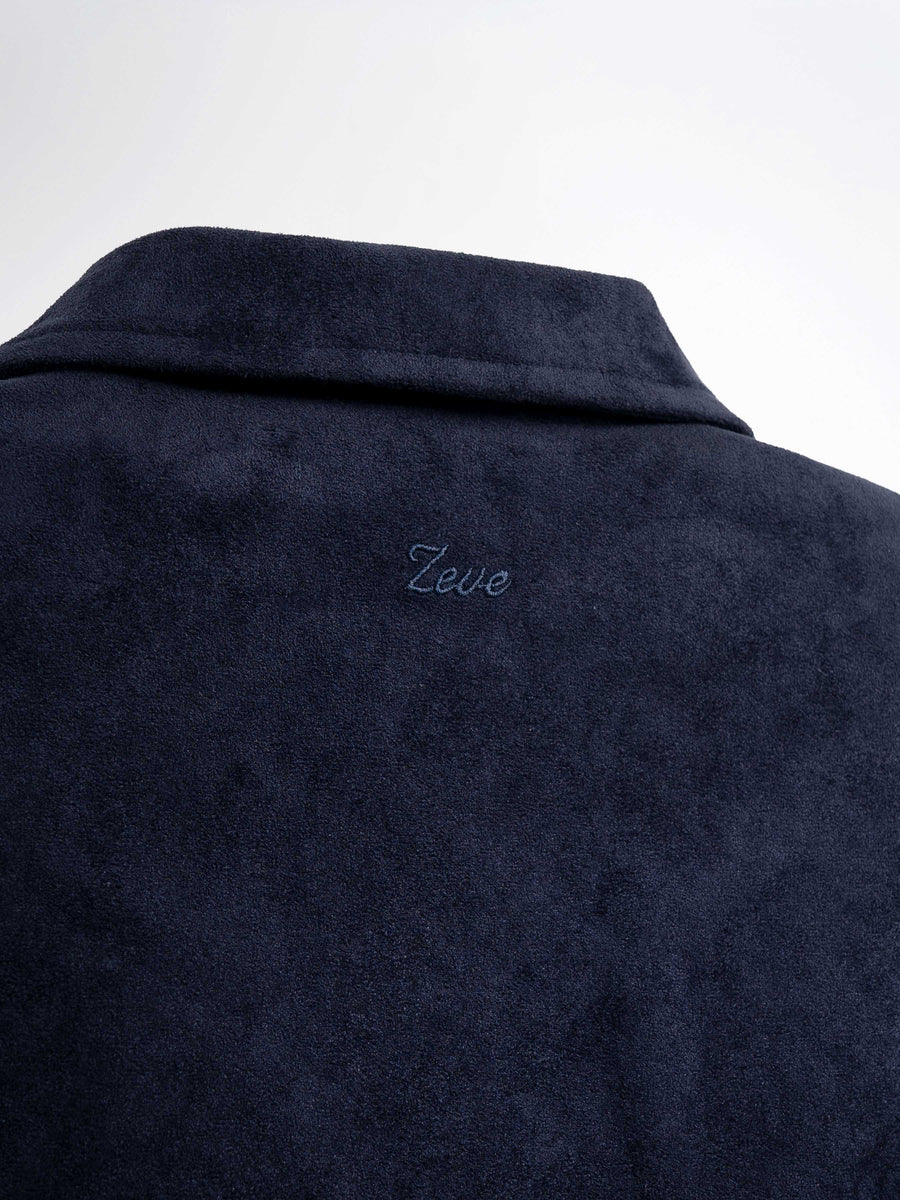 Harvard Suede Jacket - Navy