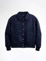 Harvard Suede Jacket - Navy