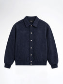 Harvard Suede Jacket - Navy
