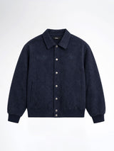 Harvard Suede Jacket - Navy