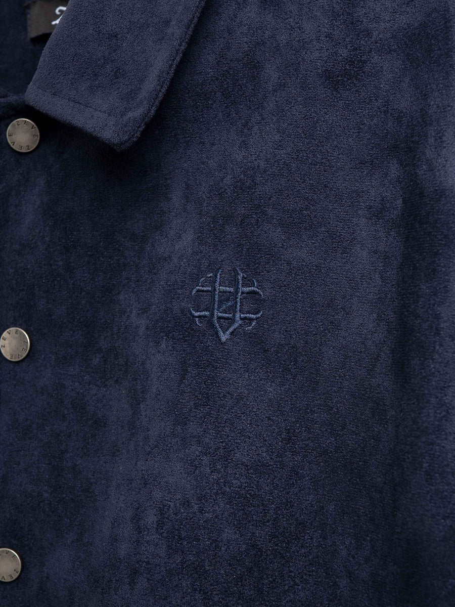 Harvard Suede Jacket - Navy