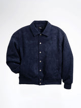 Harvard Suede Jacket - Navy