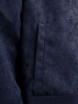 Harvard Suede Jacket - Navy