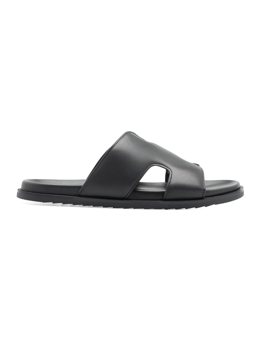HattaSandalSolidBlackSide - Zeve