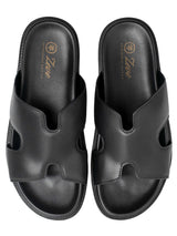 HattaSandalSolidBlackTop - Zeve