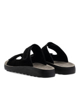 Hayes Sandal - Black Suede Leather