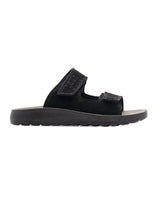 Hayes Sandal - Black Suede Leather