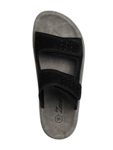 Hayes Sandal - Black Suede Leather