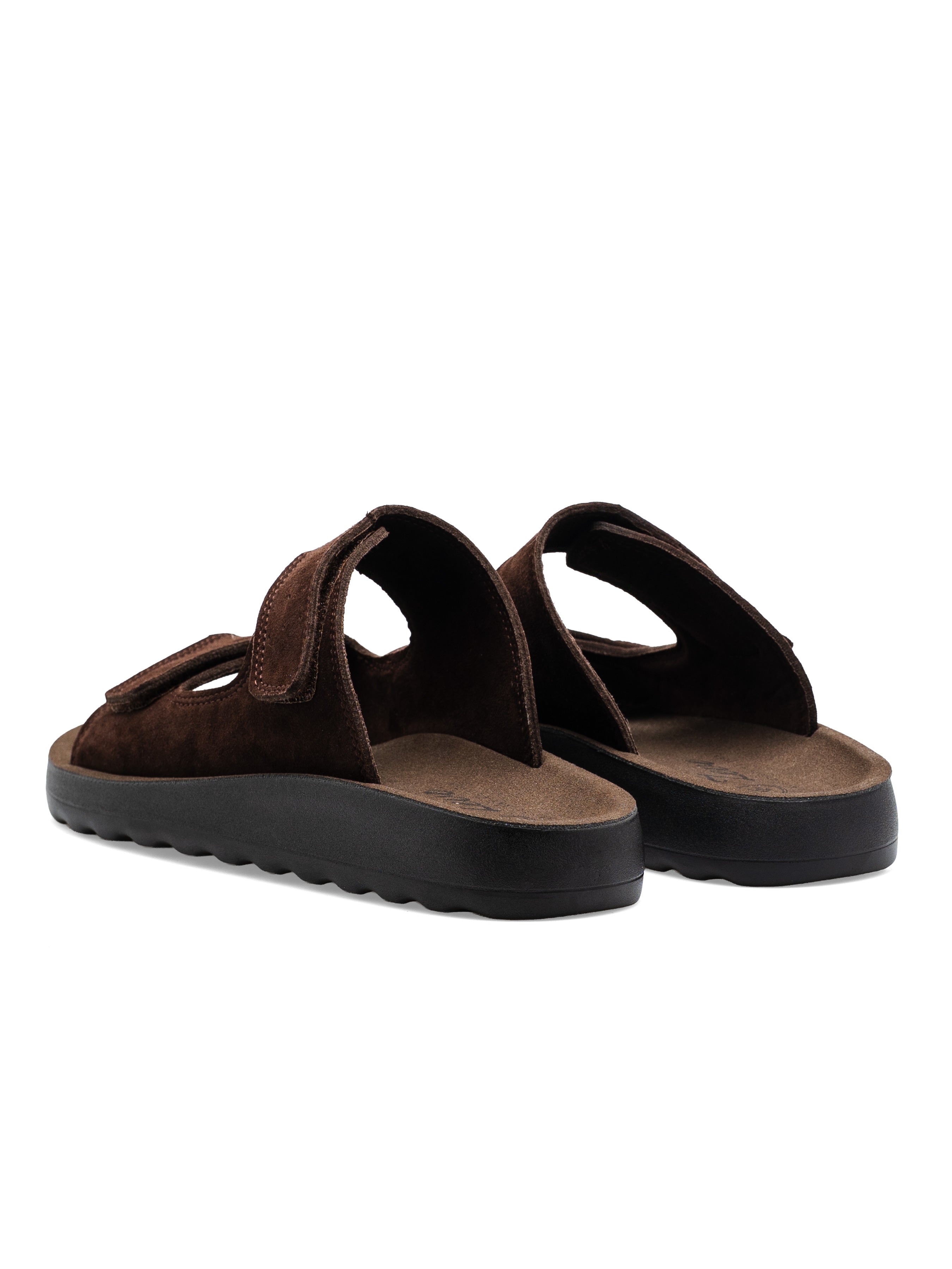 Hayes Sandal - Coffee Suede Leather