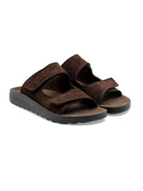 Hayes Sandal - Coffee Suede Leather