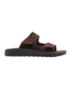 Hayes Sandal - Coffee Suede Leather