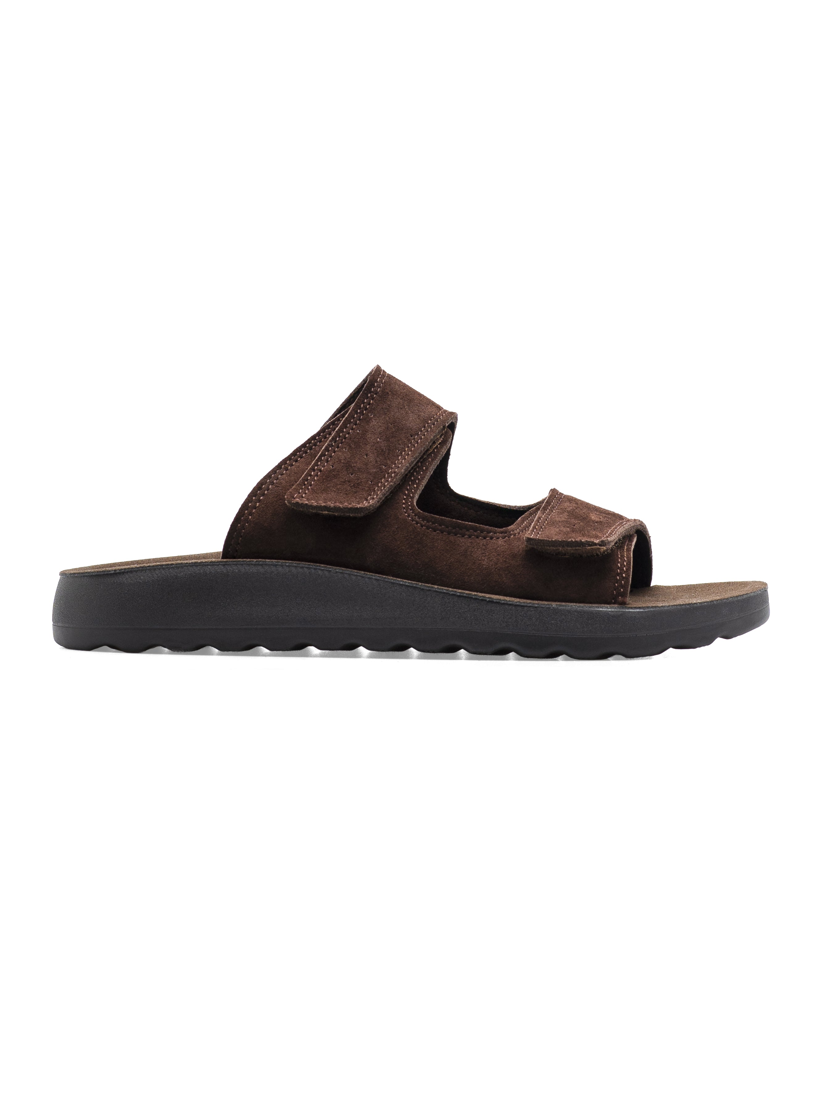 Hayes Sandal - Coffee Suede Leather