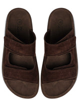 Hayes Sandal - Coffee Suede Leather