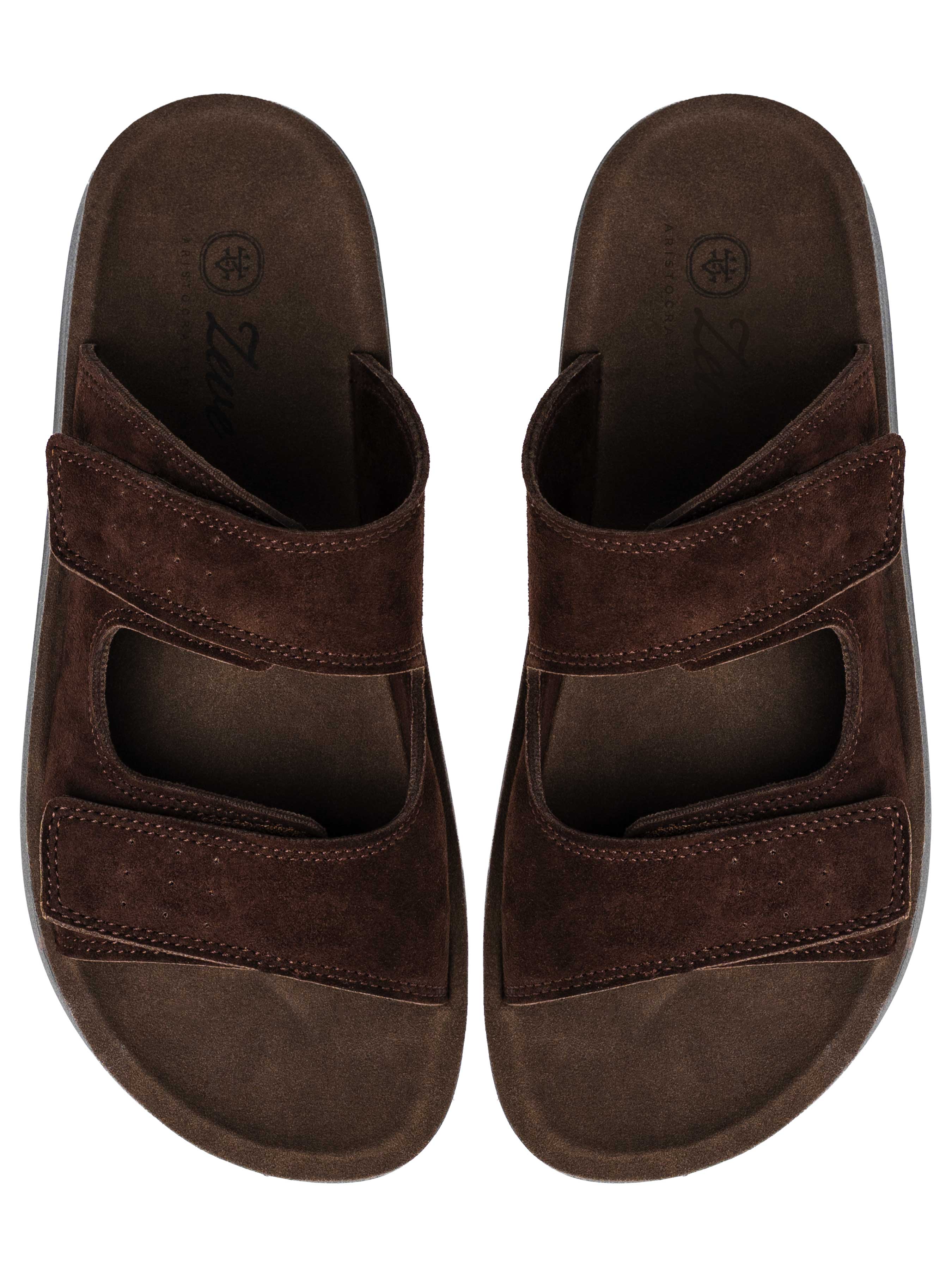 Hayes Sandal - Coffee Suede Leather
