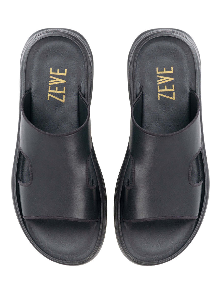 Hendrix-Sandal-Black-Plain-_Cloud-Sole__04 - Zeve