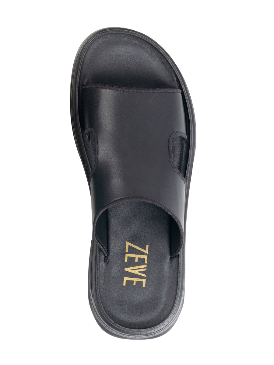 Hendrix-Sandal-Black-Plain-_Cloud-Sole__05 - Zeve
