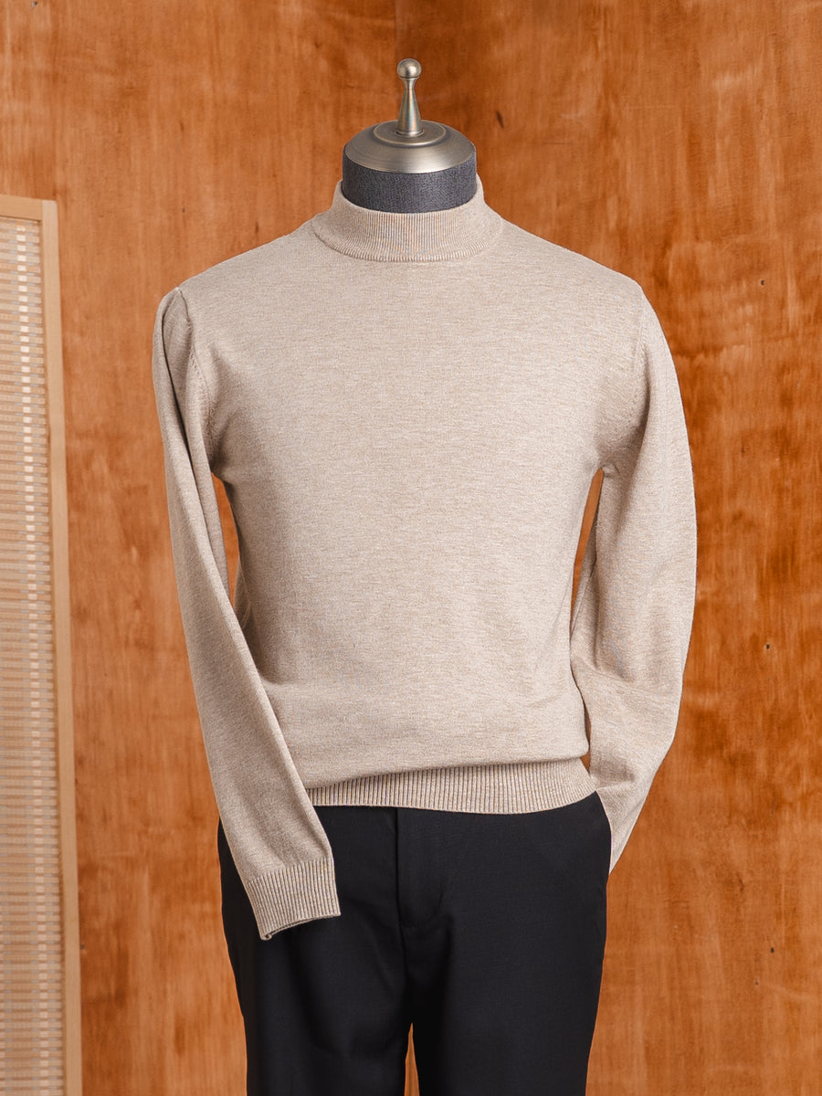 HighNeckSweaterBeige01 - Zeve