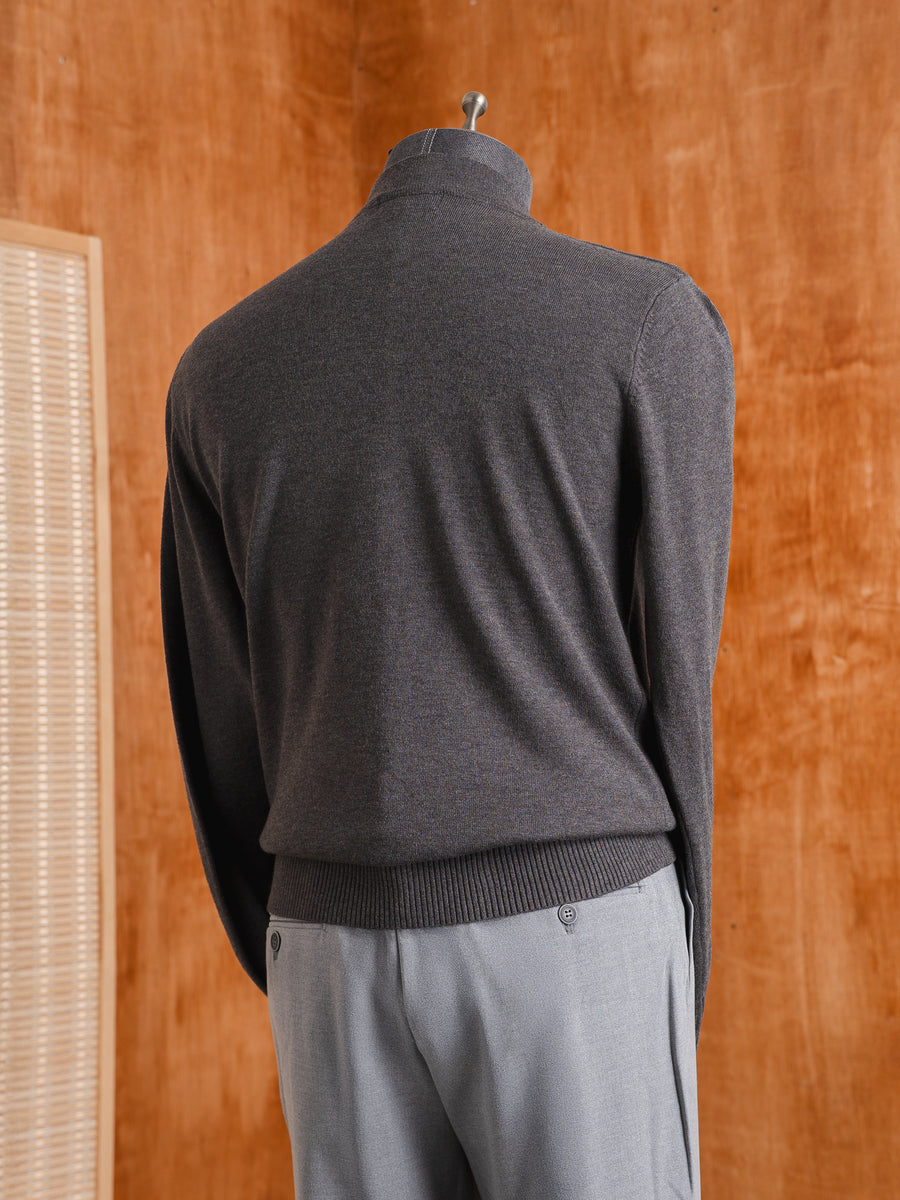 HighNeckSweaterDarkGrey02 - Zeve