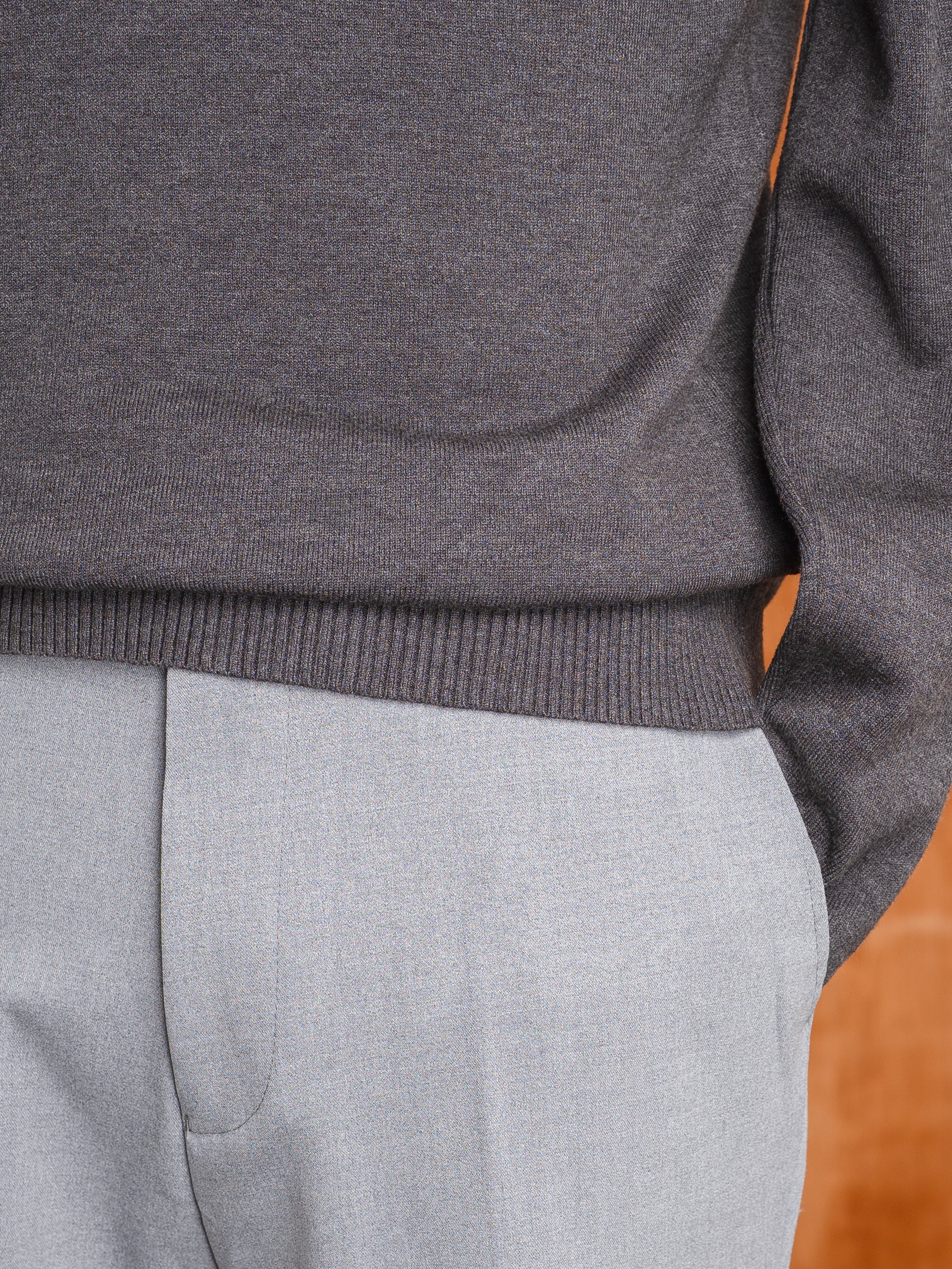 High Neck Sweater - Dark Grey