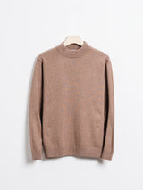 HighNeckSweaterMocha-Hanger - Zeve