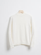 HighNeckSweaterWhite-HANGER - Zeve
