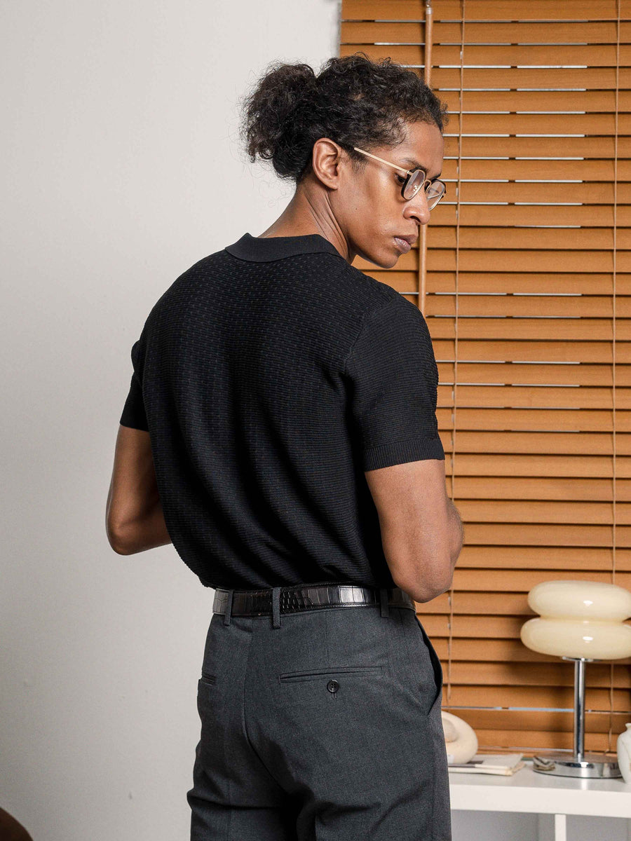 HolmeKnitPoloTeeBlack6 - Zeve