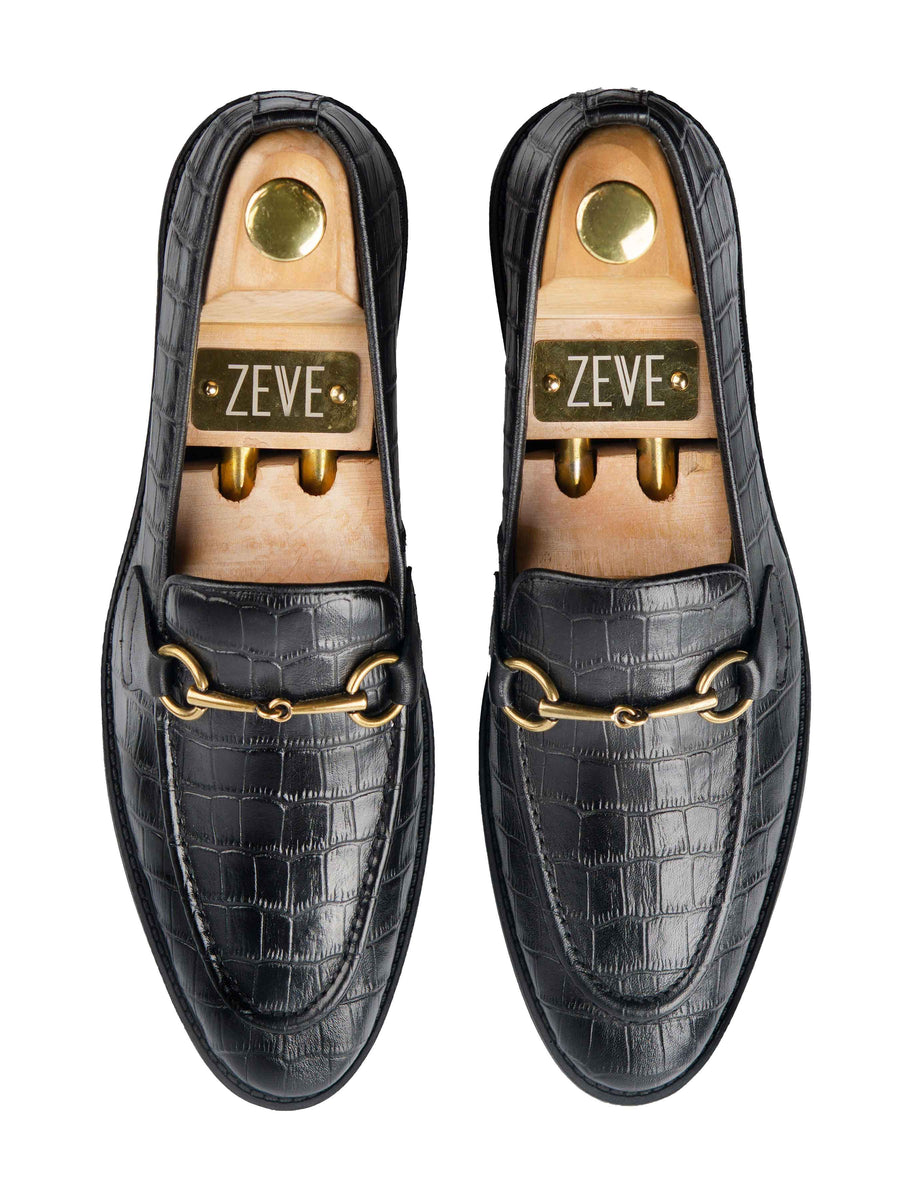 Horsebit-Buckle-Loafer-Black-Croco-Leather_04_da0bccce-4036-4c36-a25a-86f589a626f2 - Zeve