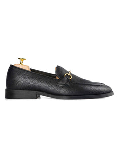 Horsebit-Buckle-Loafer-Black-Pebble-Grain-Leather_01 - Zeve
