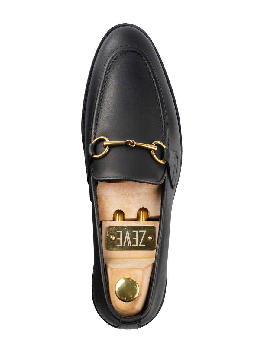 Horsebit-Buckle-Loafer-Solid-Black-Leather_04 - Zeve