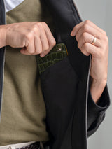 InPocket-Black-Suede-Jacket-Zipper - Zeve