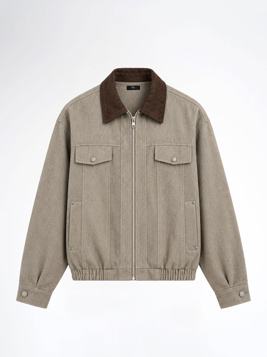 Isaac Chenille Jacket - Heather Grey