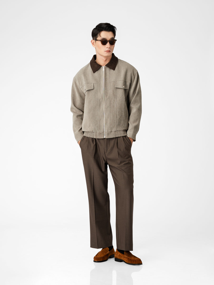 Isaac Chenille Jacket - Heather Grey