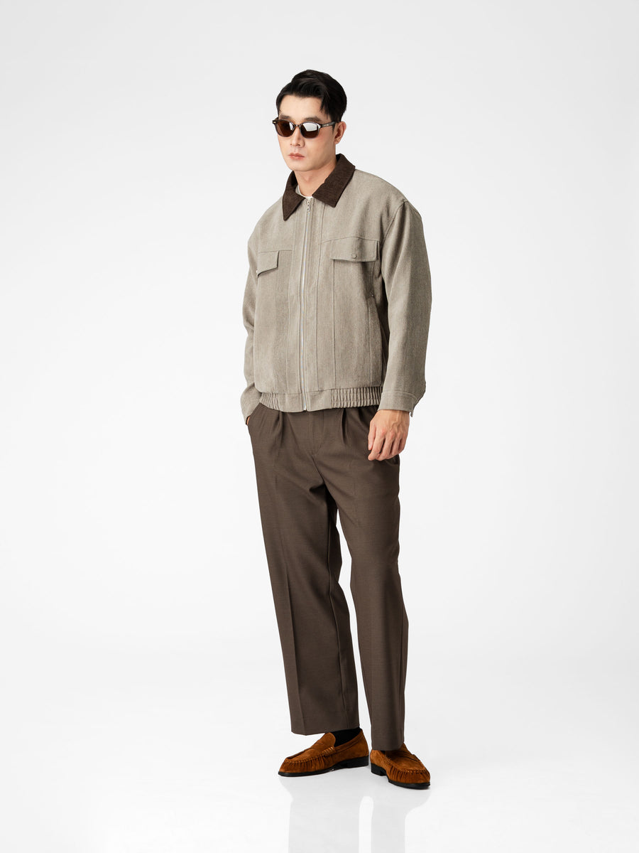 Isaac Chenille Jacket - Heather Grey