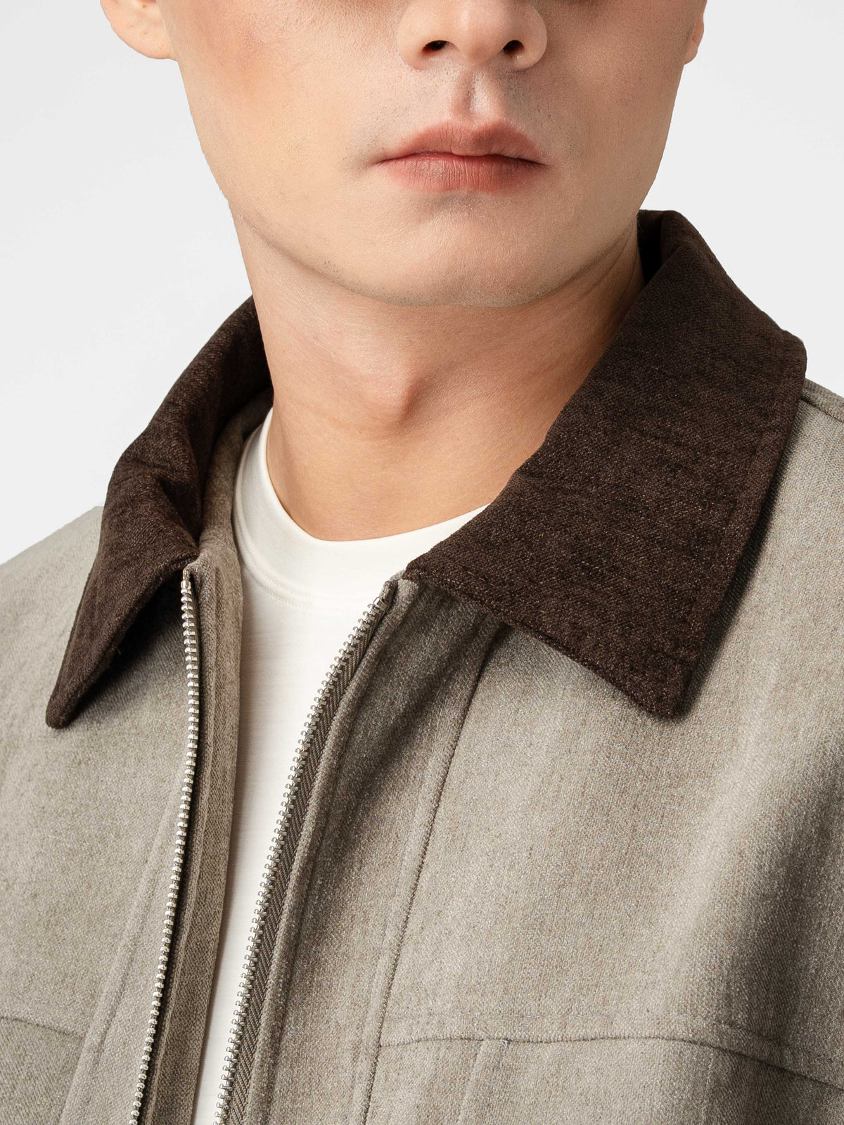 Isaac Chenille Jacket - Heather Grey