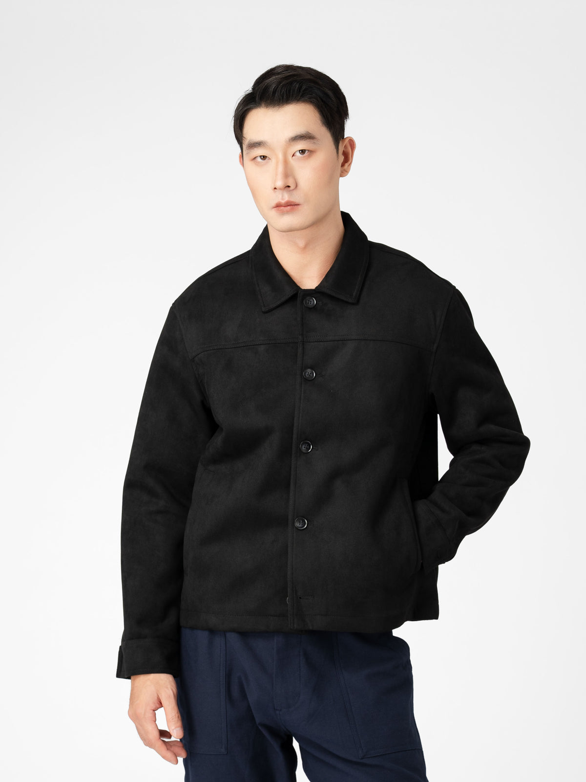 Jacob Suede Jacket - Black