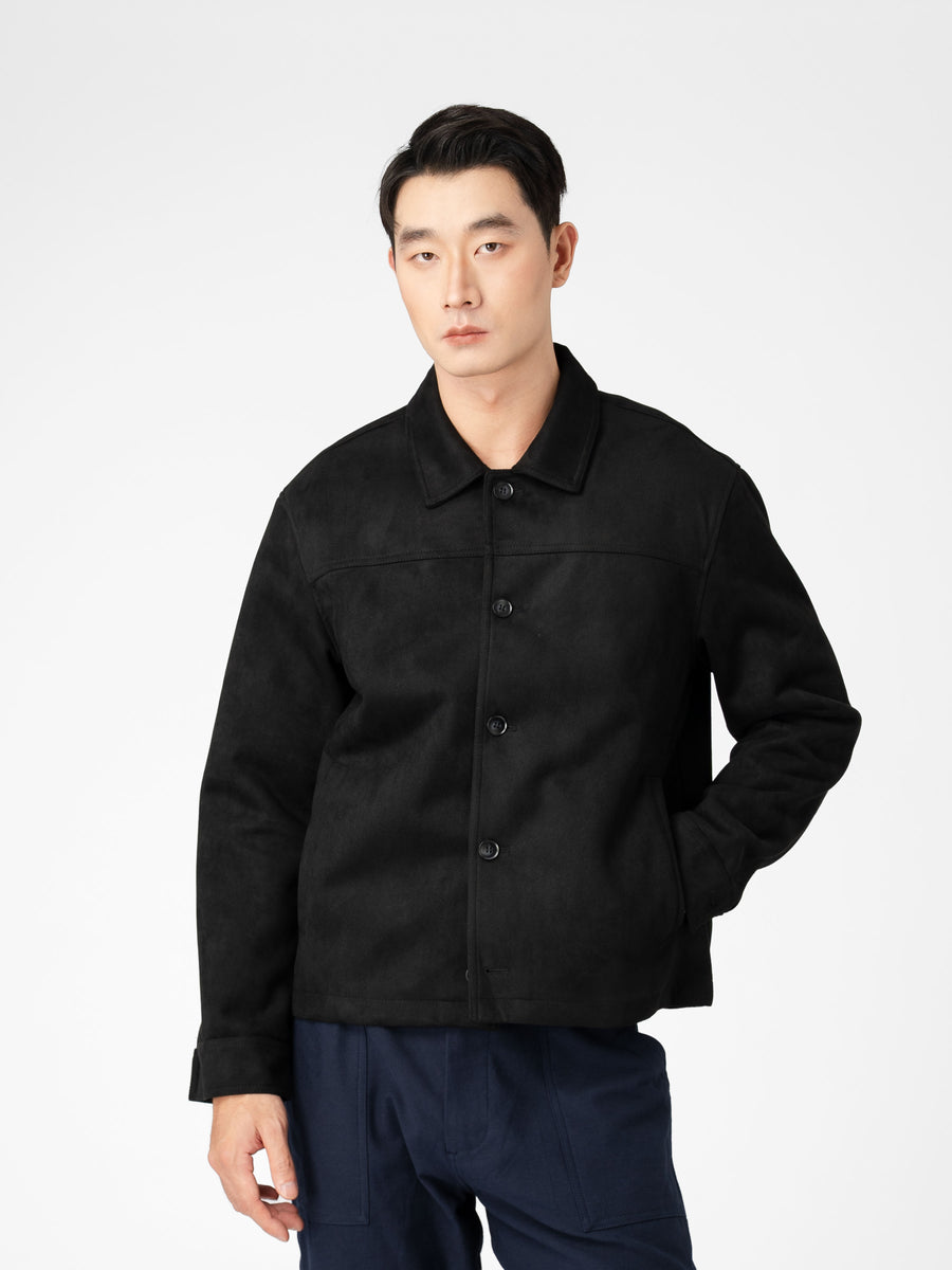 Jacob Suede Jacket - Black