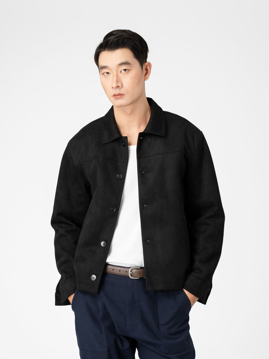 Jacob Suede Jacket - Black
